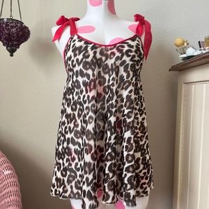 Victoria’s Secret Leopard Print lingerie babudoll